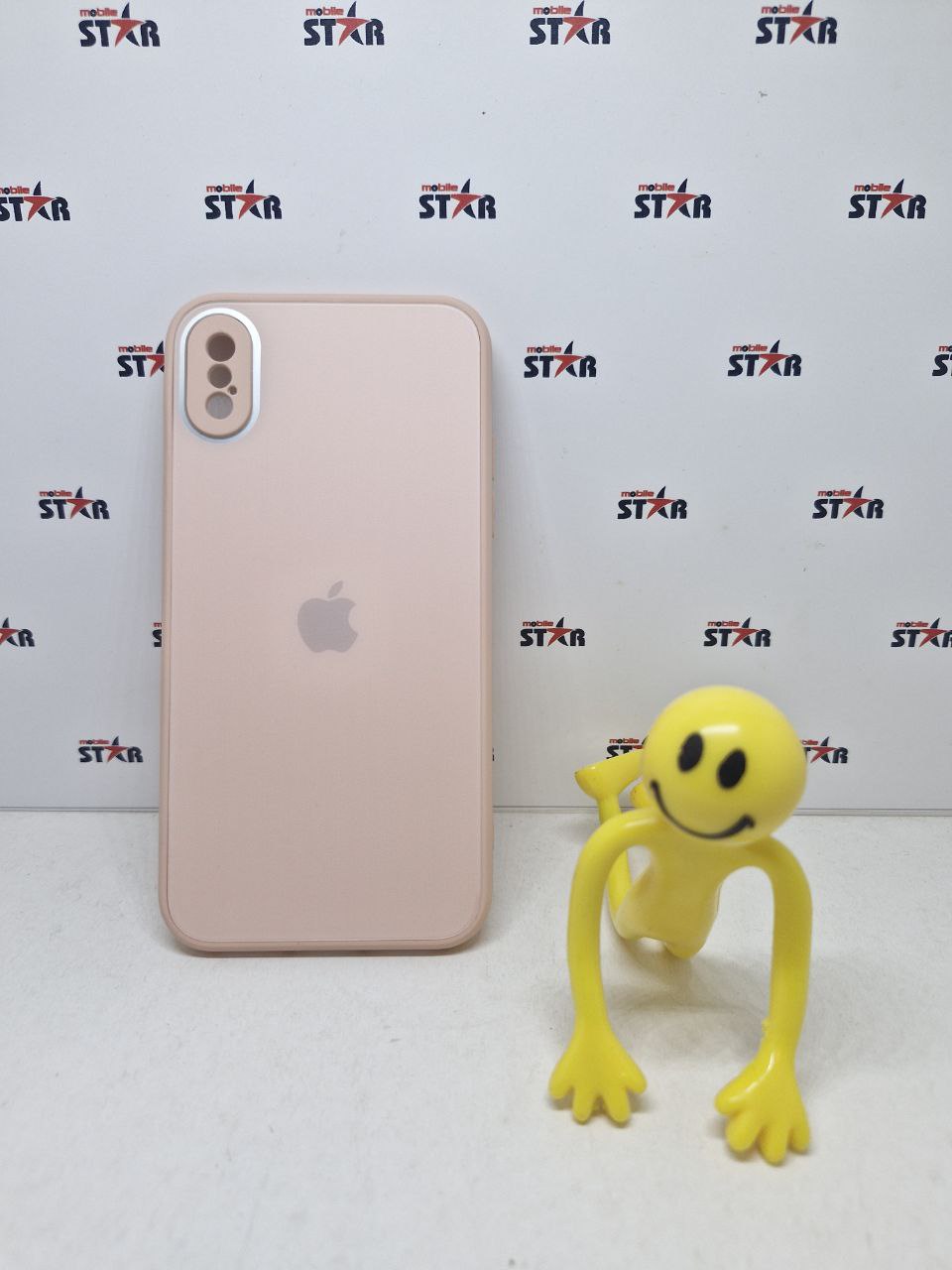 Чохол Glass Matte Designo for iPhone XS pink sand