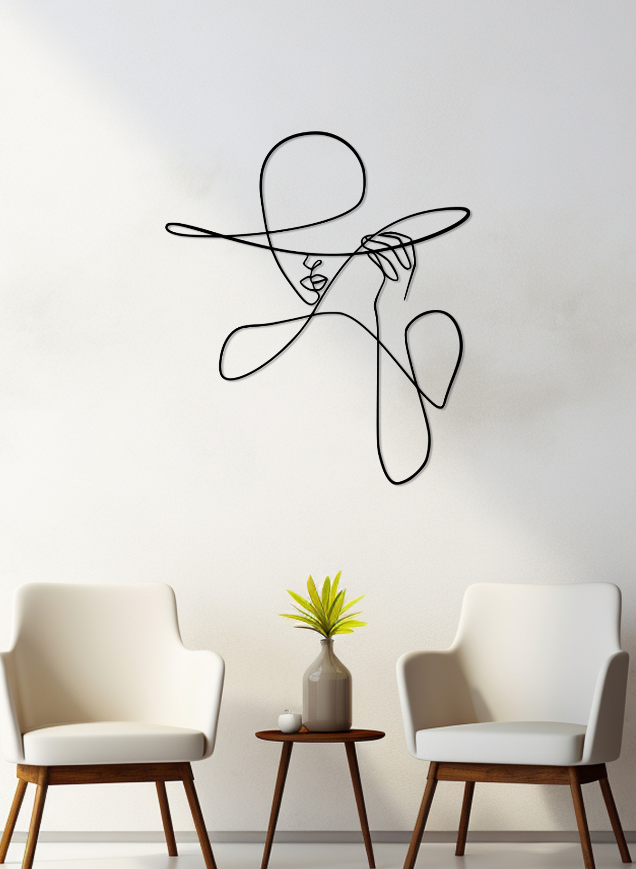 Силует «Жінка в капелюсі»