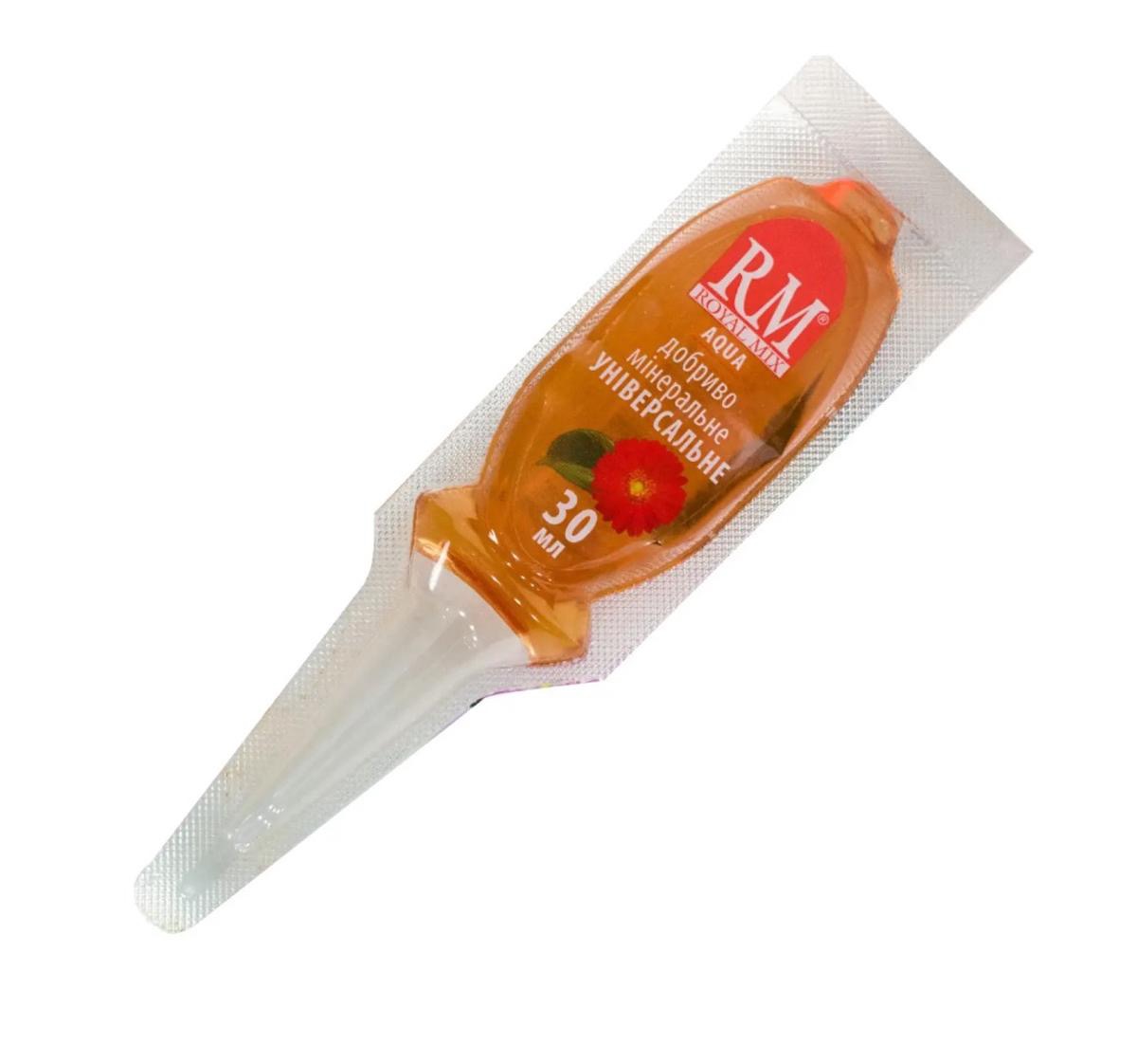 Добриво Royal Mix Aqua мінеральне в аплікаторах універсальне 30мл