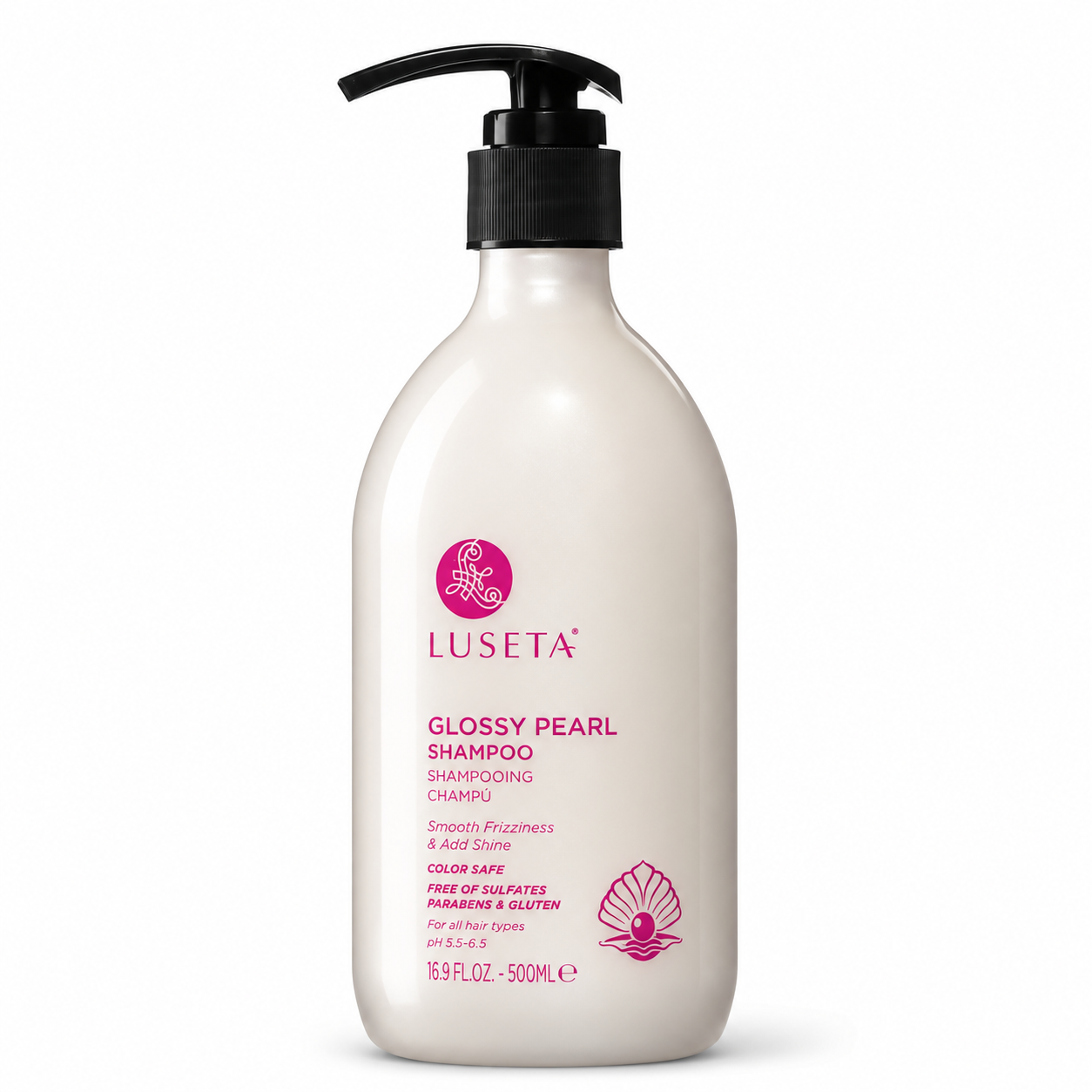 Шампунь для гладкості та інтенсивного блиску Luseta Beauty Glossy Pearl