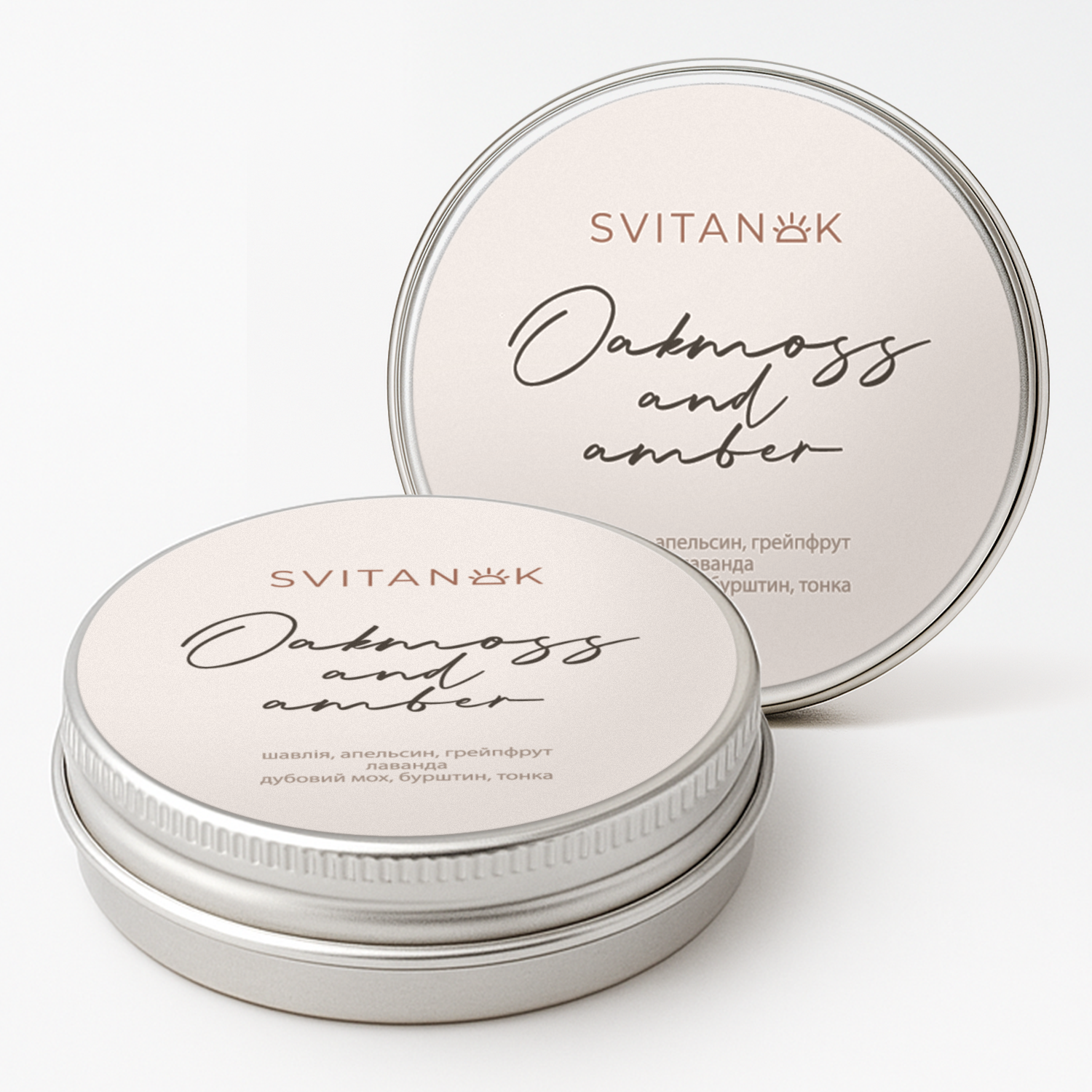 Дубовий мох та бурштин, баночка 30мл