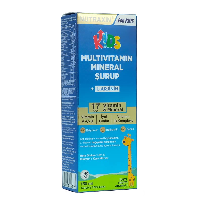 Nutraxin Omega 3 for Kids 150 mL – DHA, EPA & Vitamins A, D, E