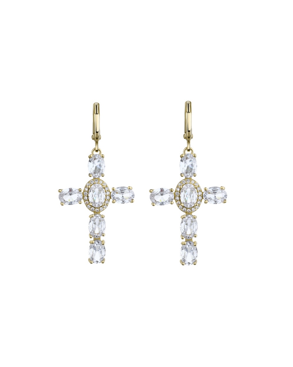 CROSS earrings white
