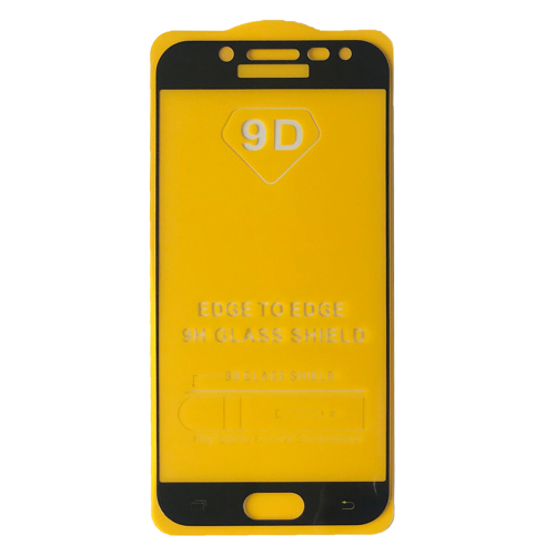Захисне скло 9D Samsung J530 чорне тех пак