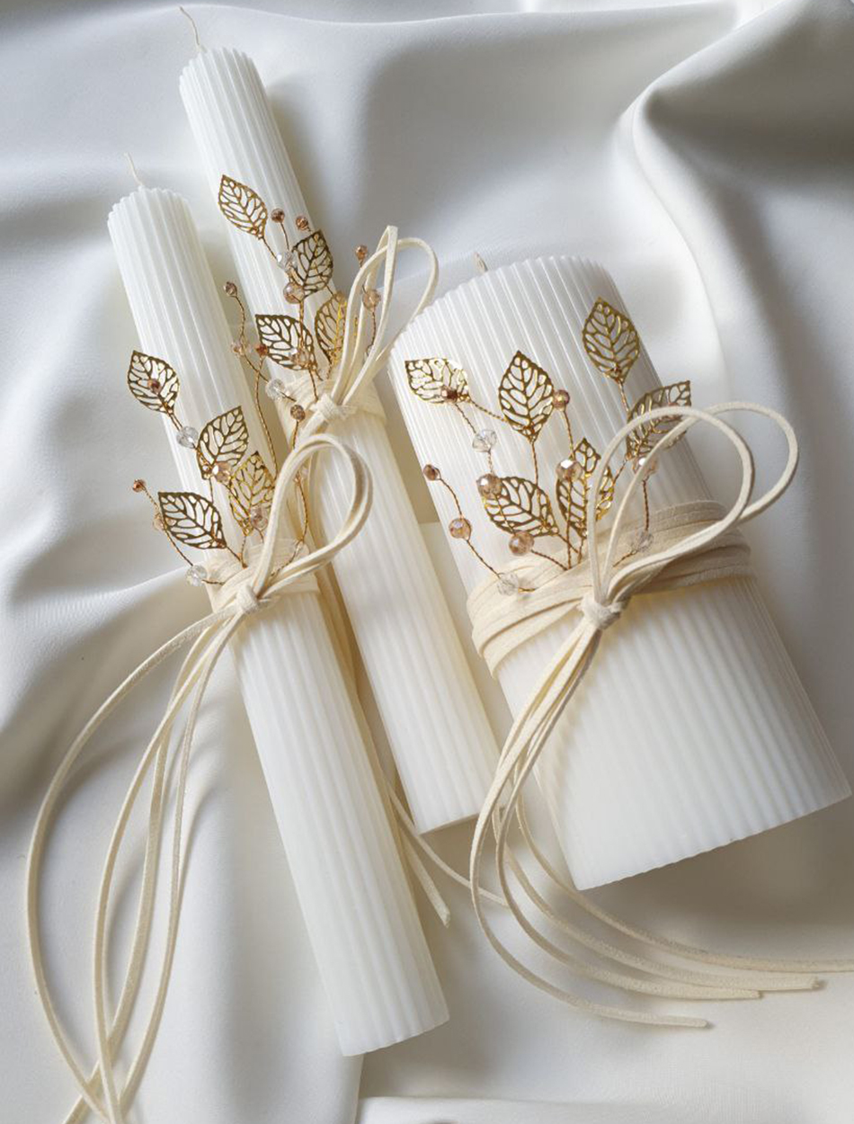 Сімейне вогнище смужка з намистинами та декоративними листочками