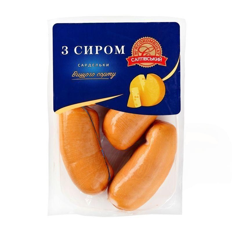 🇺🇦 "SALTIVSKYI" Salchichas con queso, 1 kg.