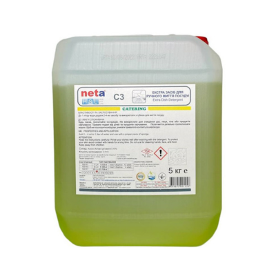 Концентрат 1:20 для ручного миття посуду, С 3, Neta, 5 кг