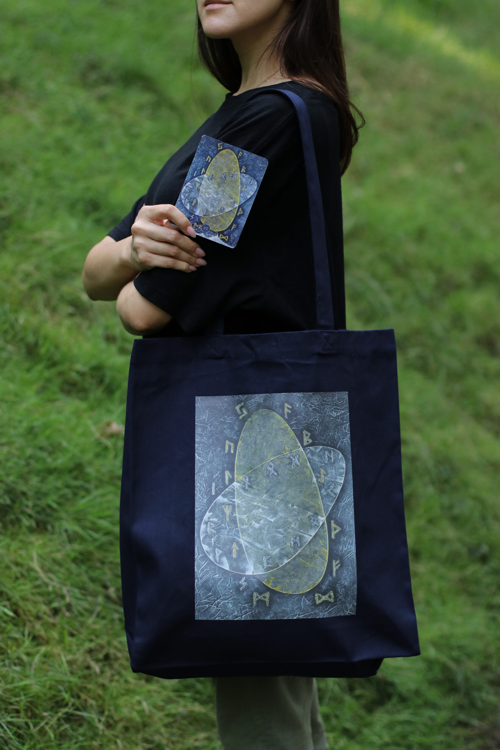 Dark blue «Navigator» shopper bag