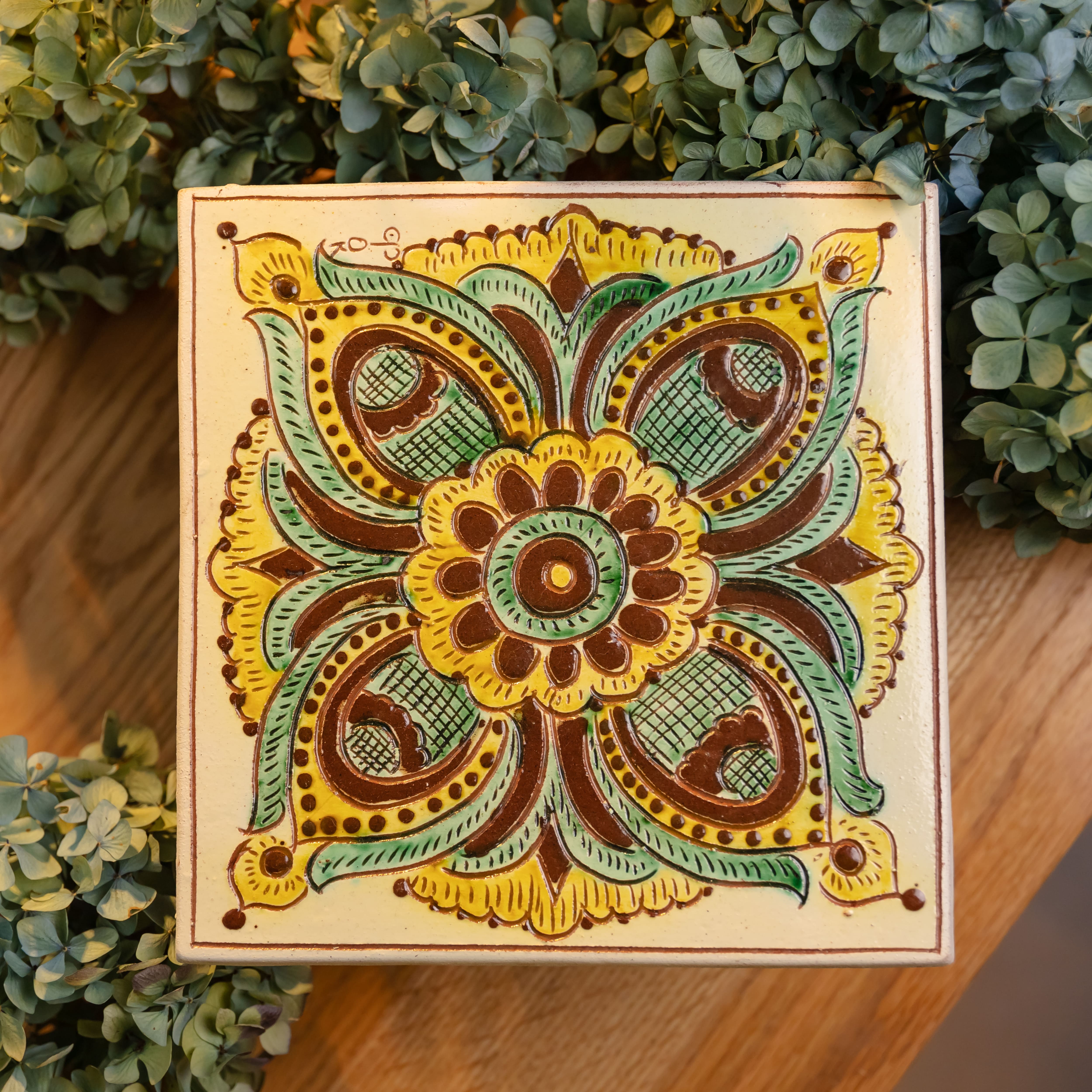 Керамічна плиточка "Косівська кераміка", 20*20 см