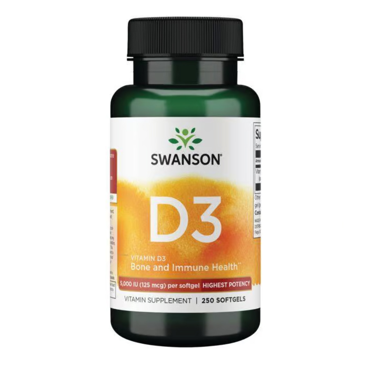 Вітамін Д3, D-3 5000 - 250 softgels