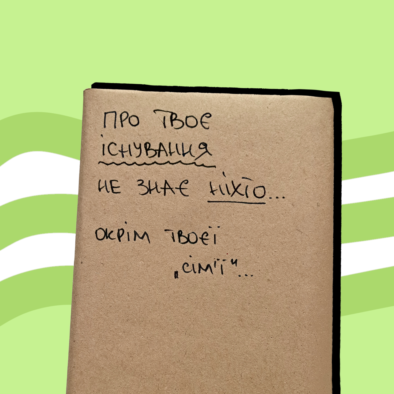Таємна Книга "Про твоє існування не знає ніхто... окрім твоєї сім'ї"