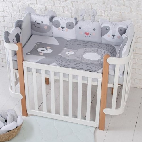 Постільний комплект Baby Veres "Zoo grey" (6од.)