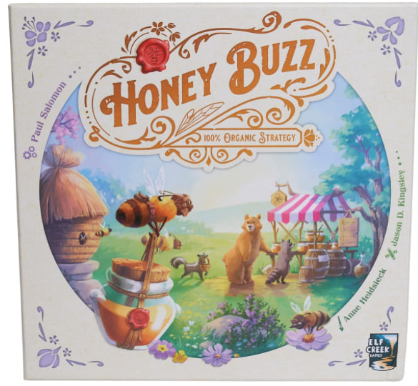 Goliath Honey Buzz Board Game - Tile Placement Strategy Game Wooden Components, 1-4 Players, Ages 10 and Up