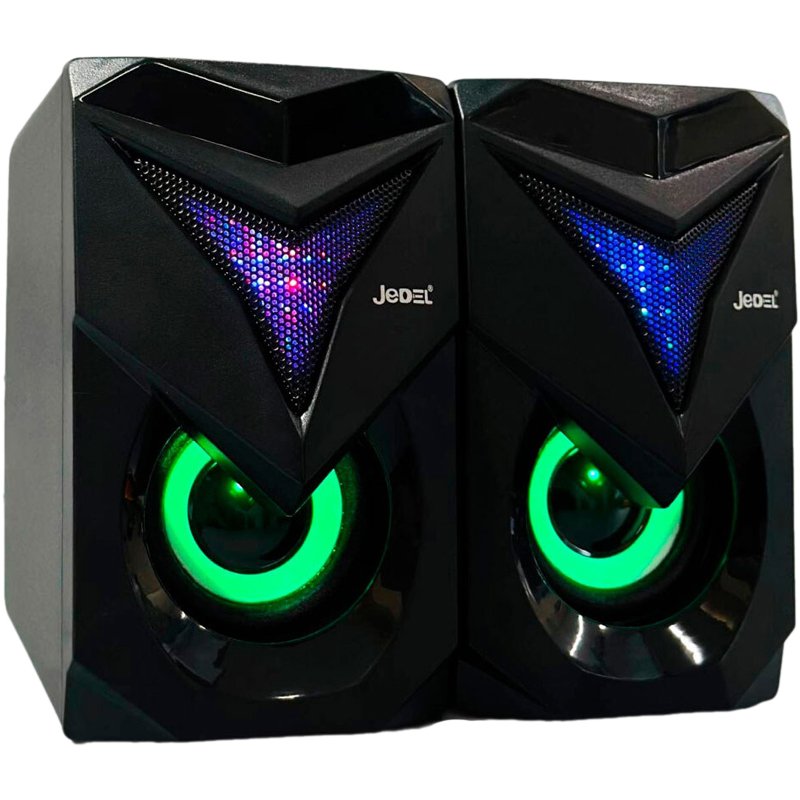 Колонки для комп'ютера JEDEL S573 USB/3.5 RGB Black