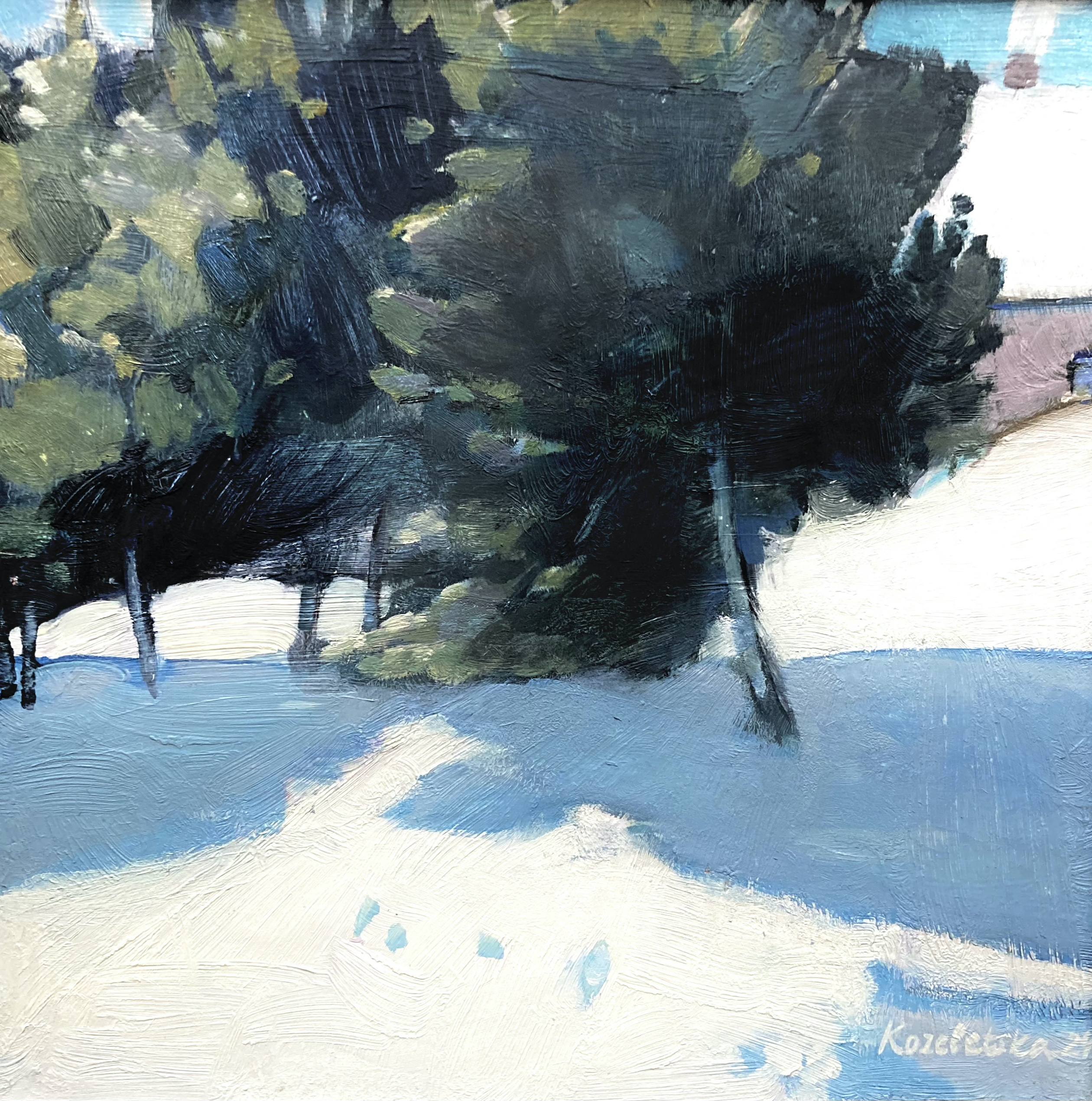 Sunny, 2024, 30x30 sm, oil on canvas
