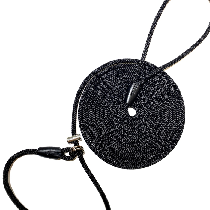 Повідець контролер Dog Walking CONTROL LEASH для вигулу та дресирування собак 7 мм 4 м чорний