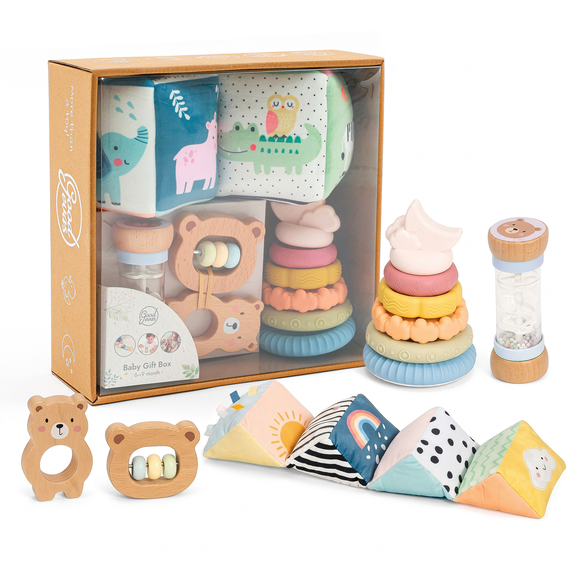 Розвивальний набір іграшок для немовлят BabyBox 6-9 місяців