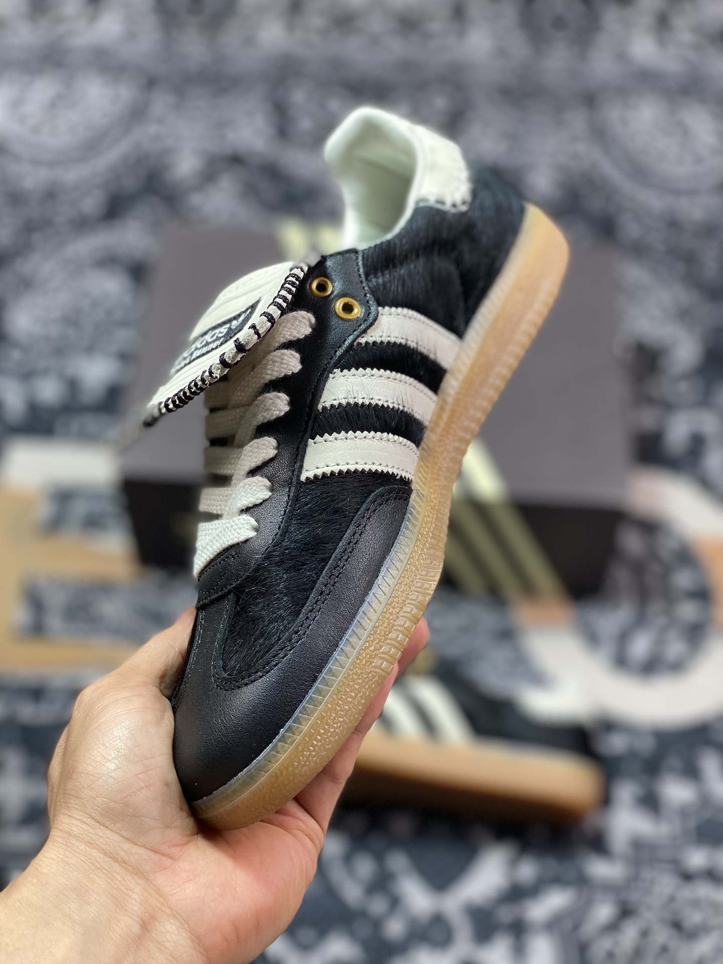 Wales Bonner x Adidas Samba Pony Tonal  IE0580