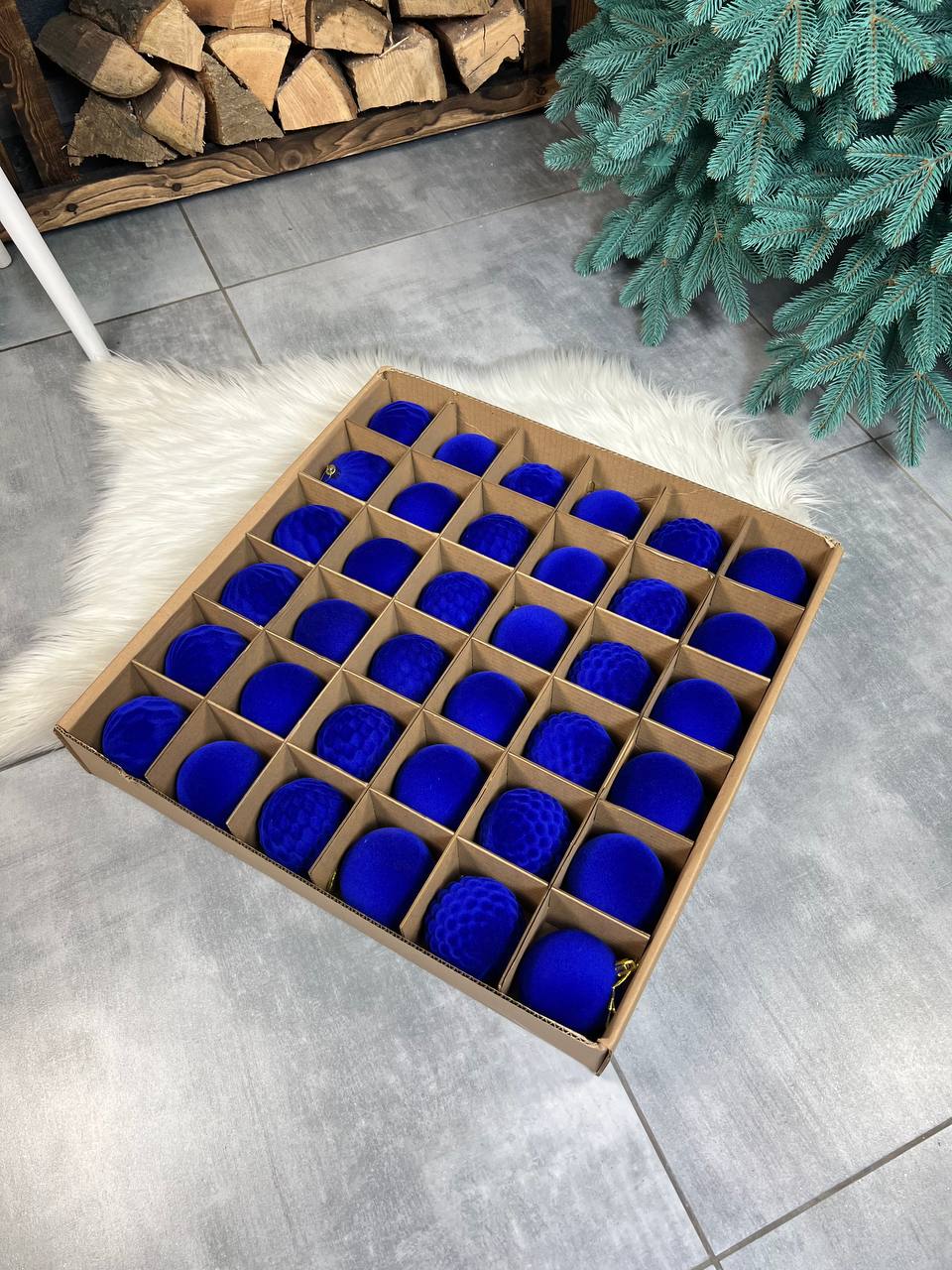 Подарунковий набір «Оксамитовий дует» - СИНІЙ 💙