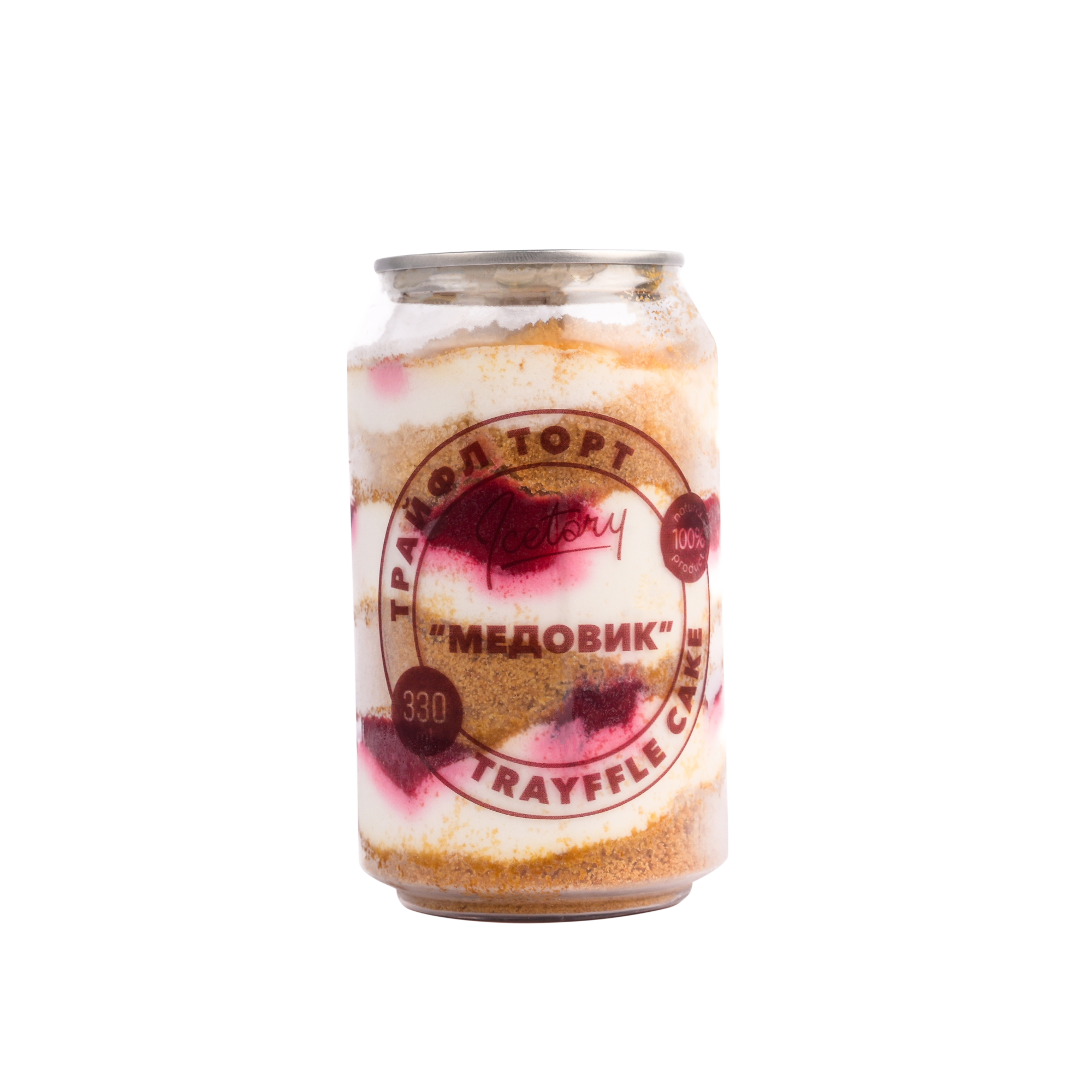 Десерт у банці "Медовик", 330 мл.