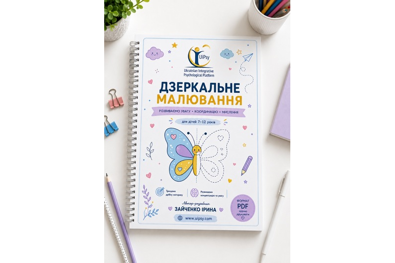 Дзеркальне малювання (для дітей 7-12 років) PDF (Робочий зошит)