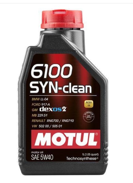 Моторна олива 5W40 Motul 6100 SYN-CLEAN, 1л