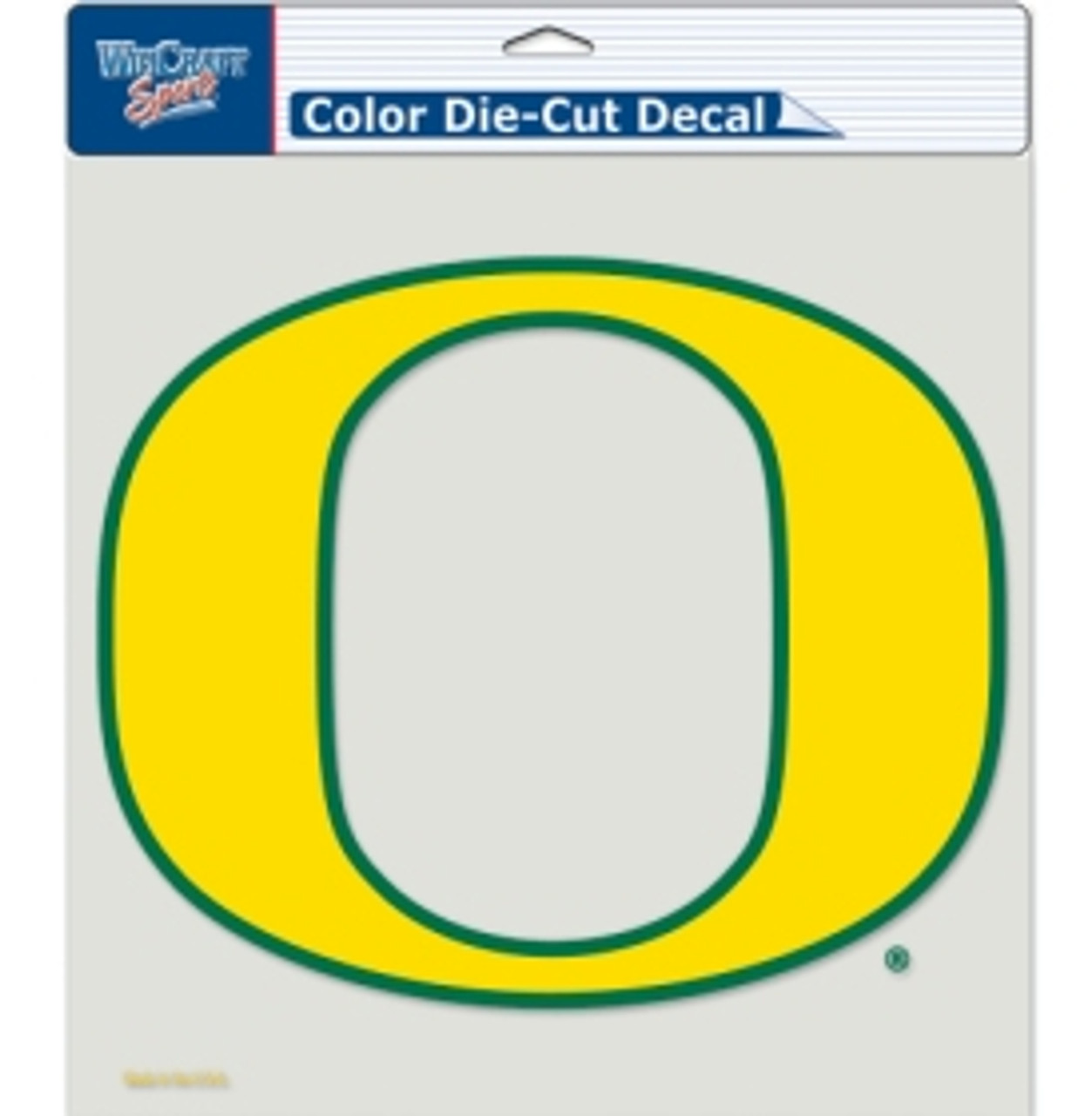 Oregon Ducks Decal 8x8 Die Cut Color
