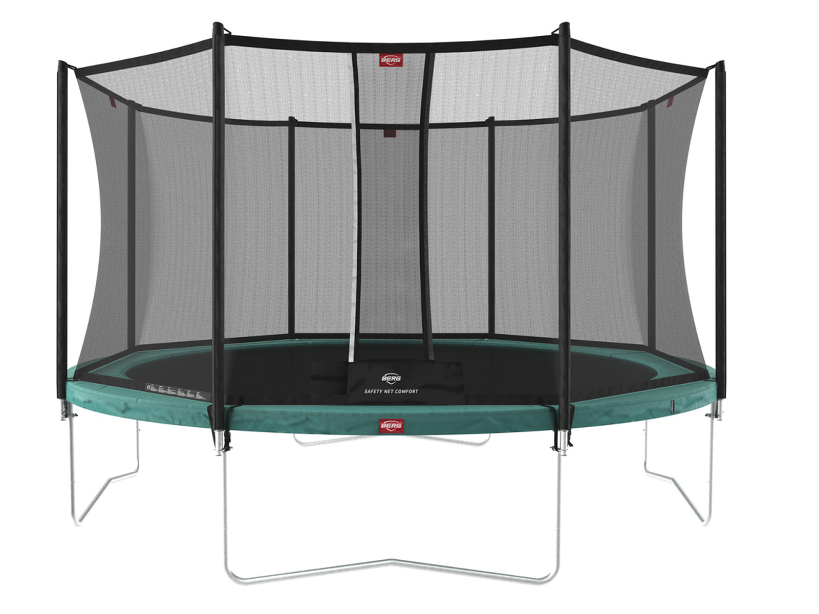 Батут BERG Favorit Green 380 + захисна сітка Safety Net Comfort