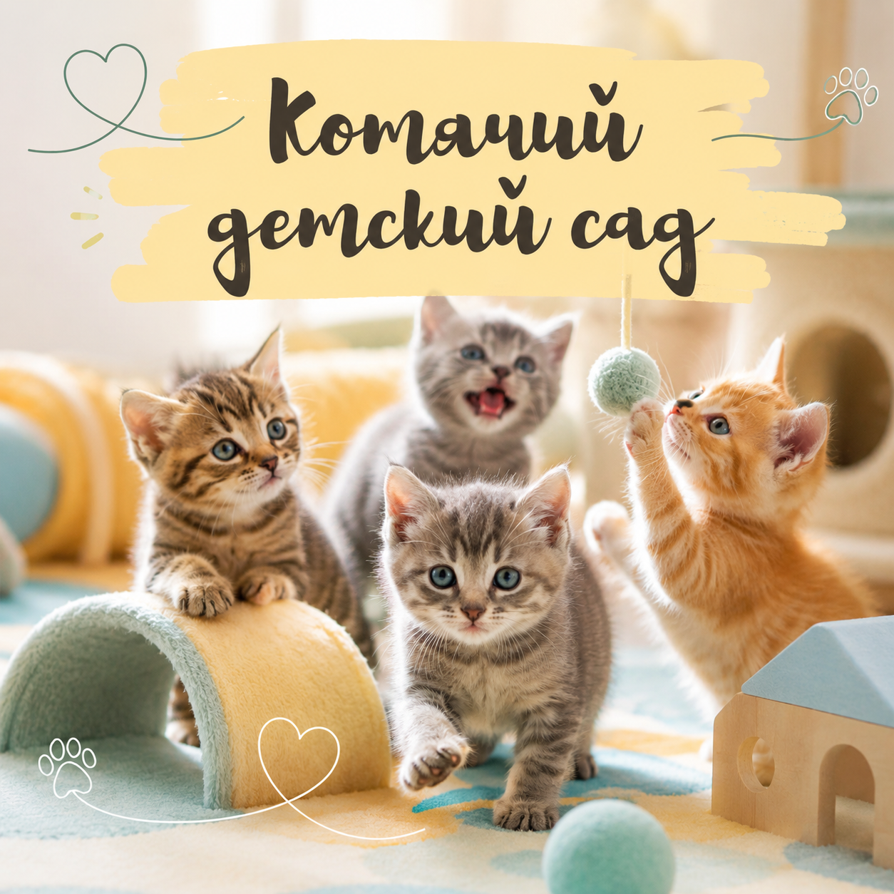 Котячий детский сад
