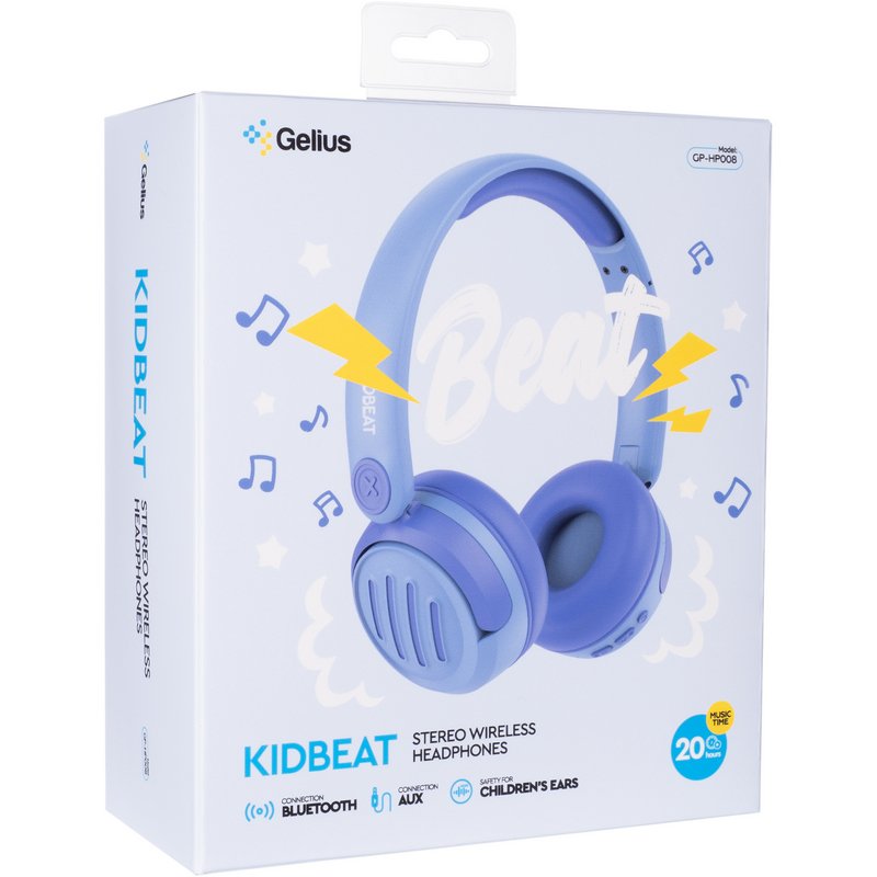Бездротові дитячі навушники Gelius KIDBeat GP HP-008 Blue