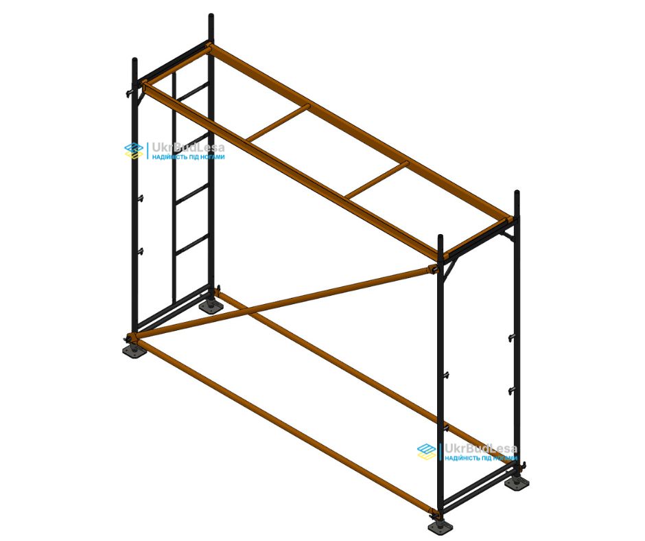 Будівельні ліса рамні (важкі) євростандарту, секція 2х3 м