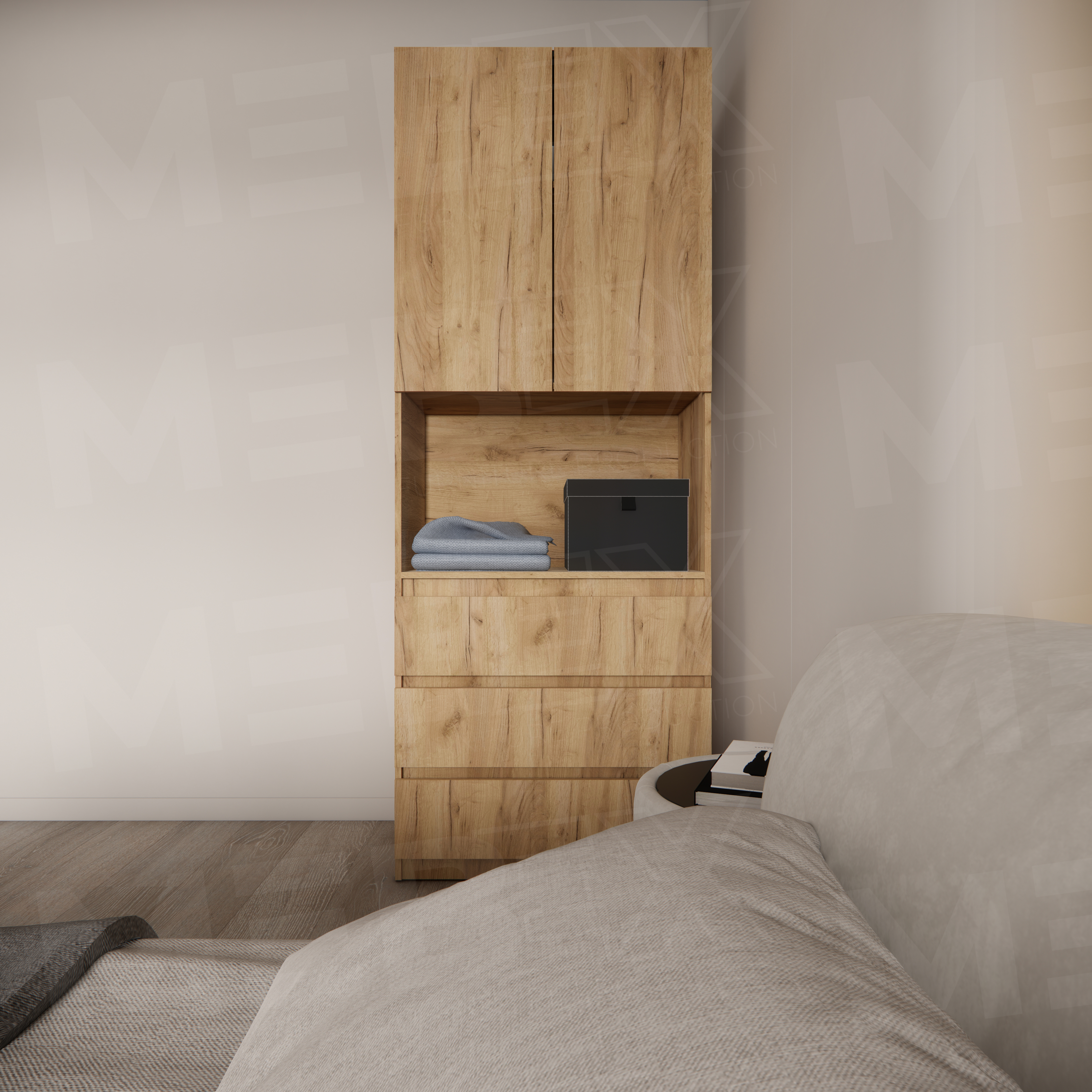 Шафа з нішею, полицею та шухлядами