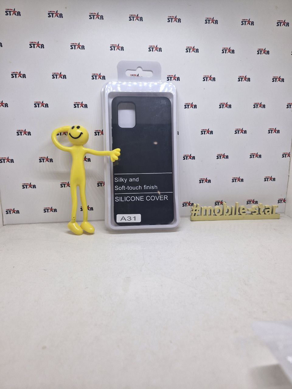 Чохол Silicone Case Camera (no logo) for Samsung A31 (A315) black