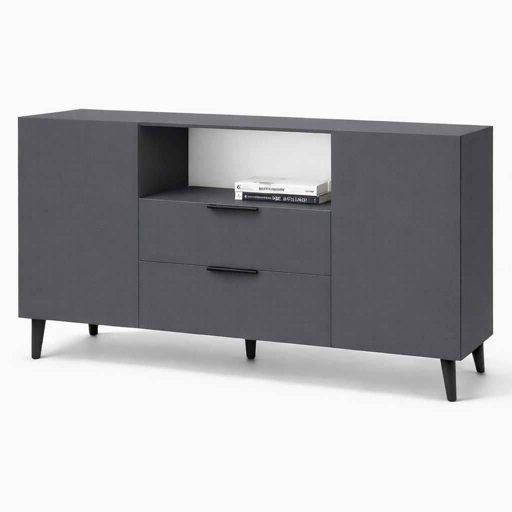 Комод з двома шухлядами та двома секціями з дверцятами