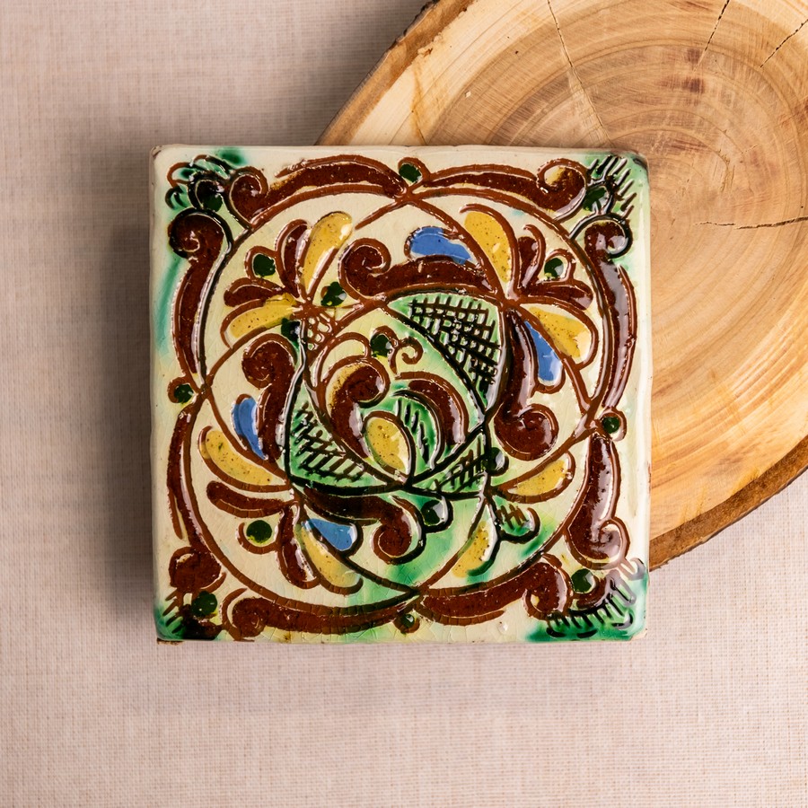 Керамічна плиточка "Брустори", 10*10 см