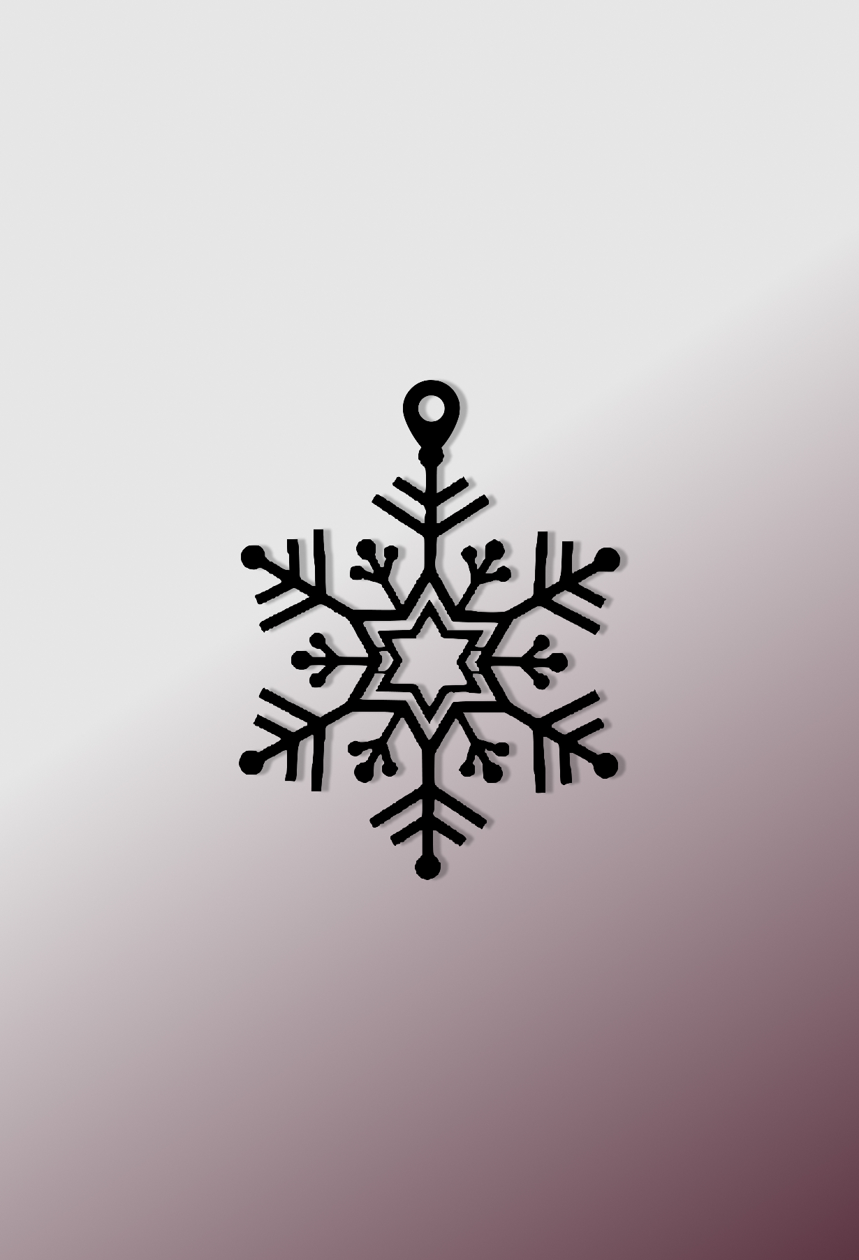 Металева прикраса "Зимова Зірка"