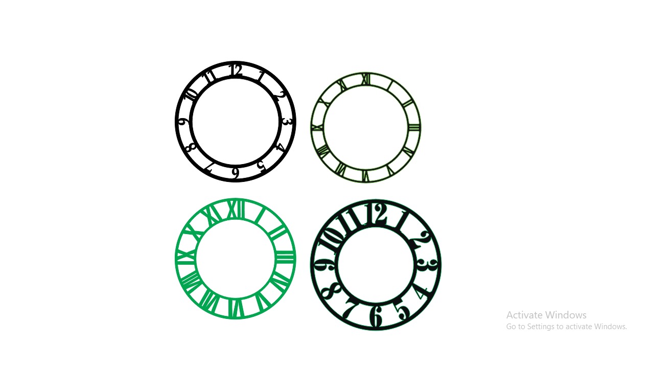Acrylic Clock Dial Design