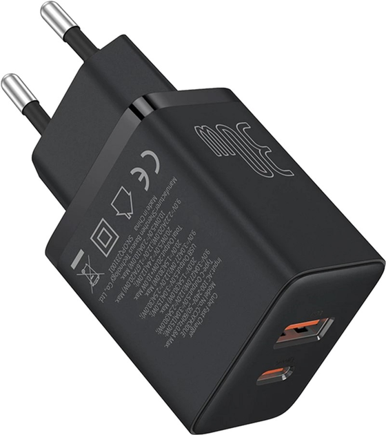 МЗП Baseus Cube Fast Charger 30W (Type-C + USB)