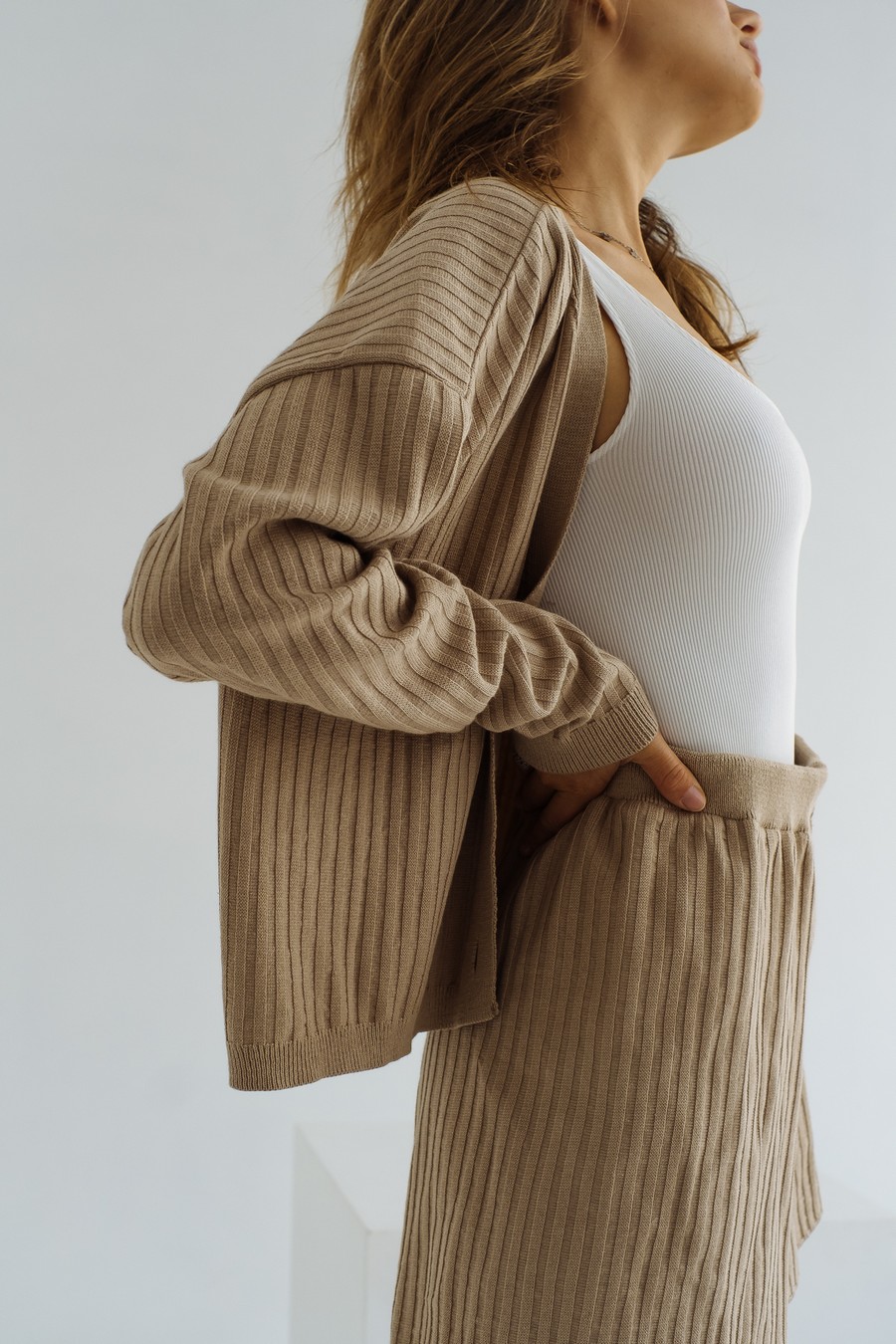 Knitted suit "Louise" - Beige