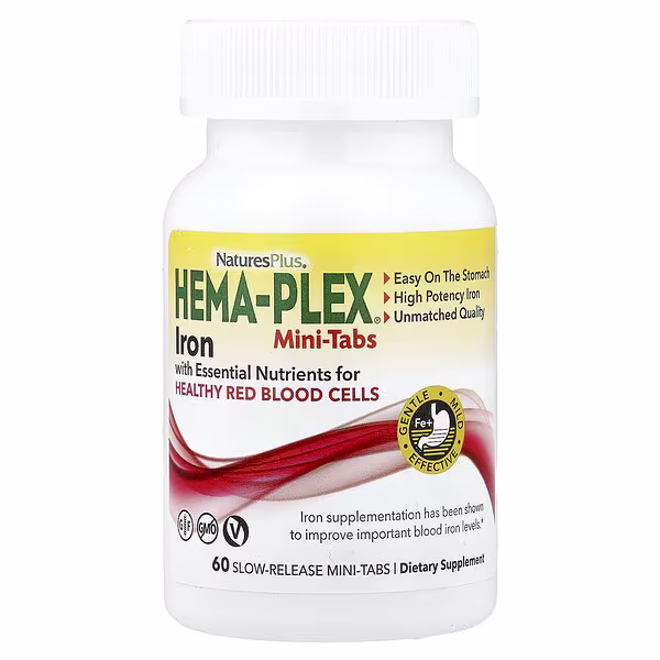 NaturesPlus, Hema-Plex®, 60 Slow Release Mini Tabs