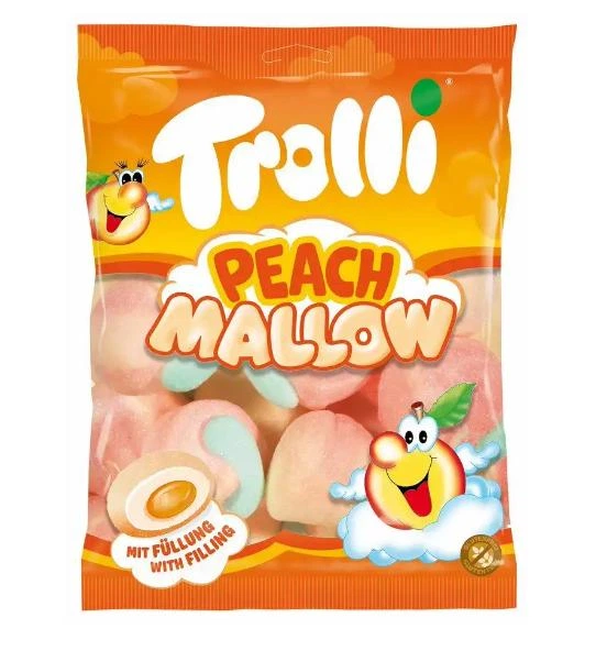 Маршмеллоу Trolli Peach Mallow зі смаком персика 150 г
