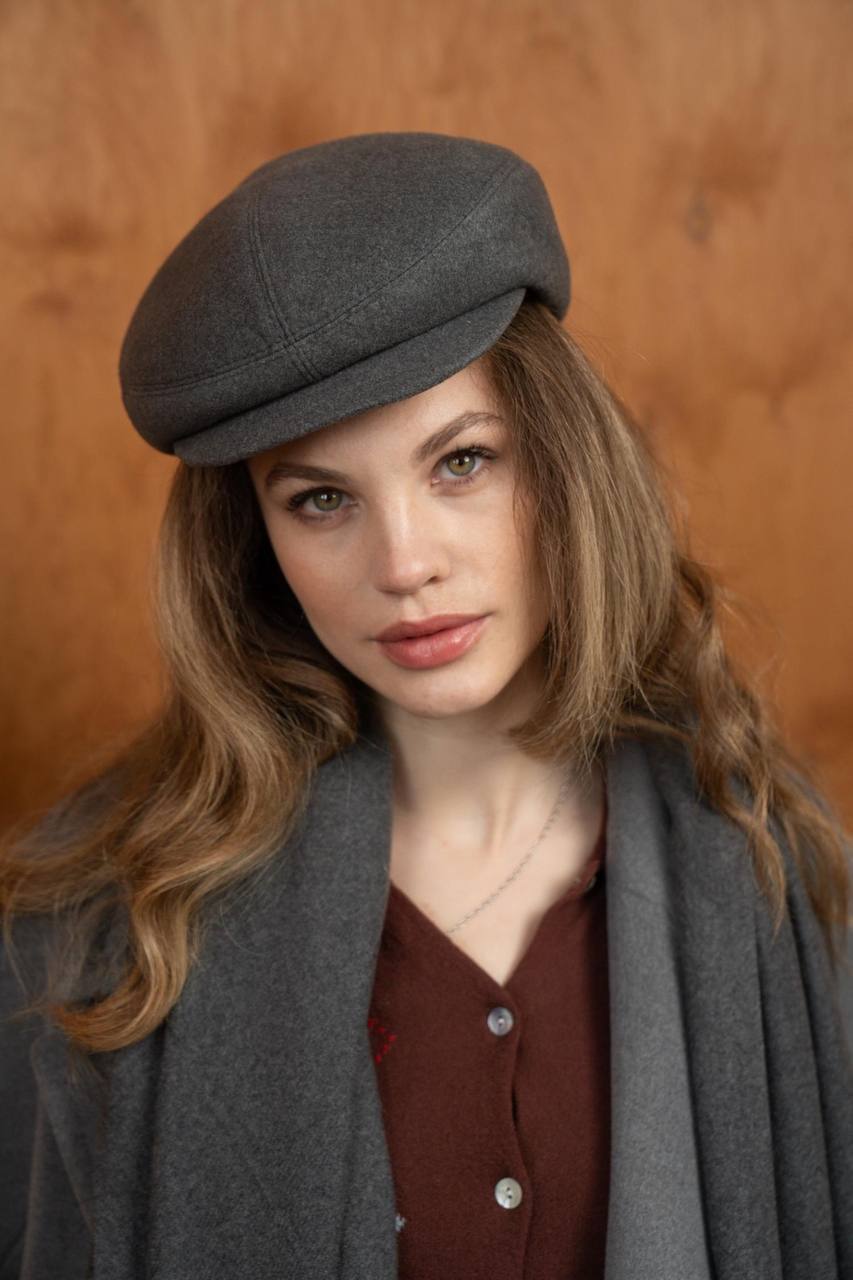 Картуз "Хуліганка" двосторонній сірий