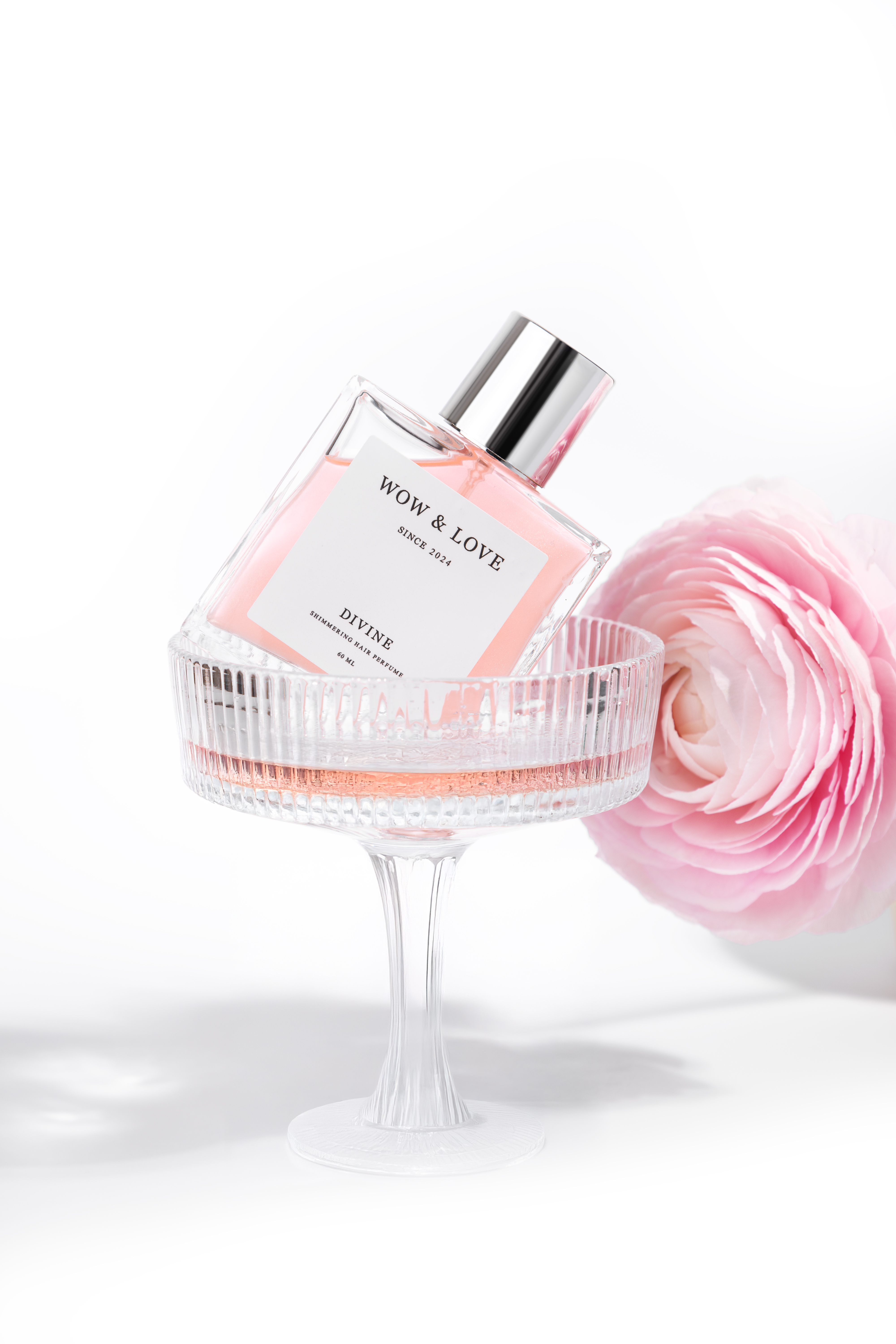 Парфум-блиск для волосся з шимером WOW and LOVE Divine 60мл.