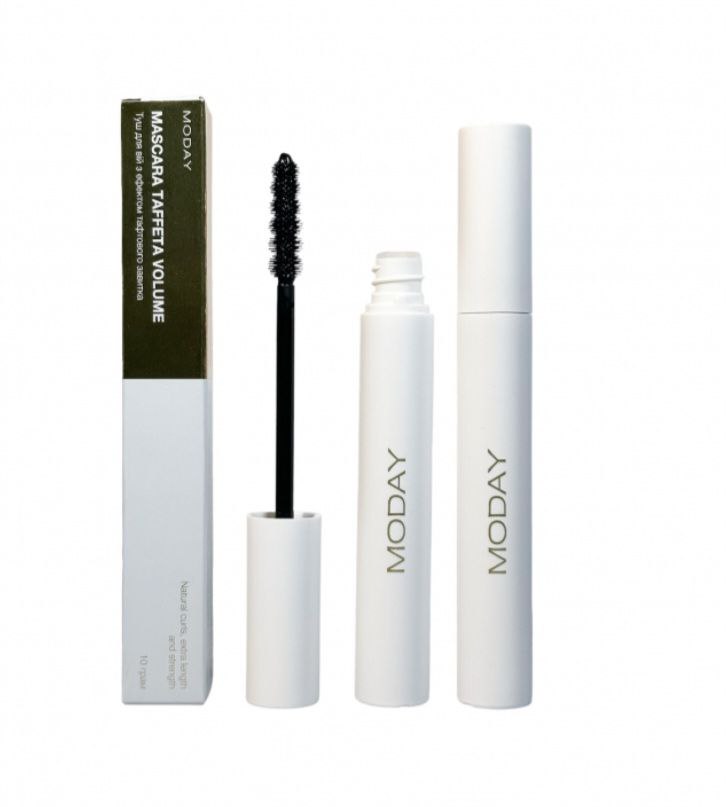 Туш для вій з ефектом тафтового завитка MODAY Taffeta Volume Mascara 10 грам