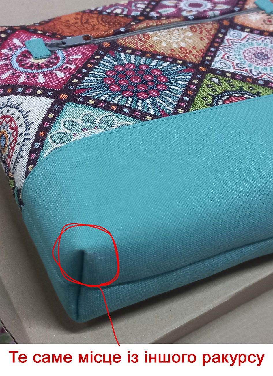 сумка Лісабонська бірюза із дефектом