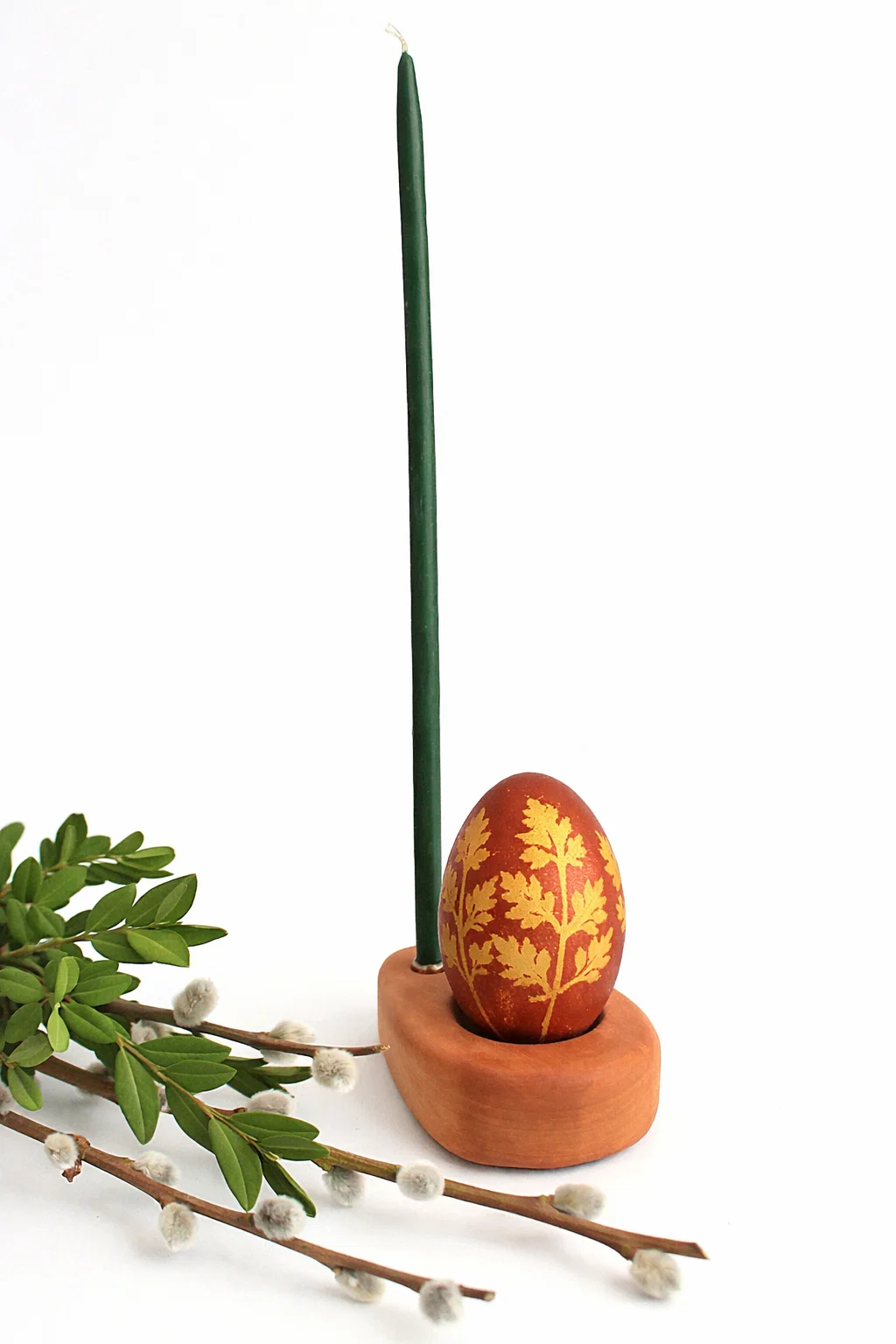 Декоративна підставка для яйця з груші