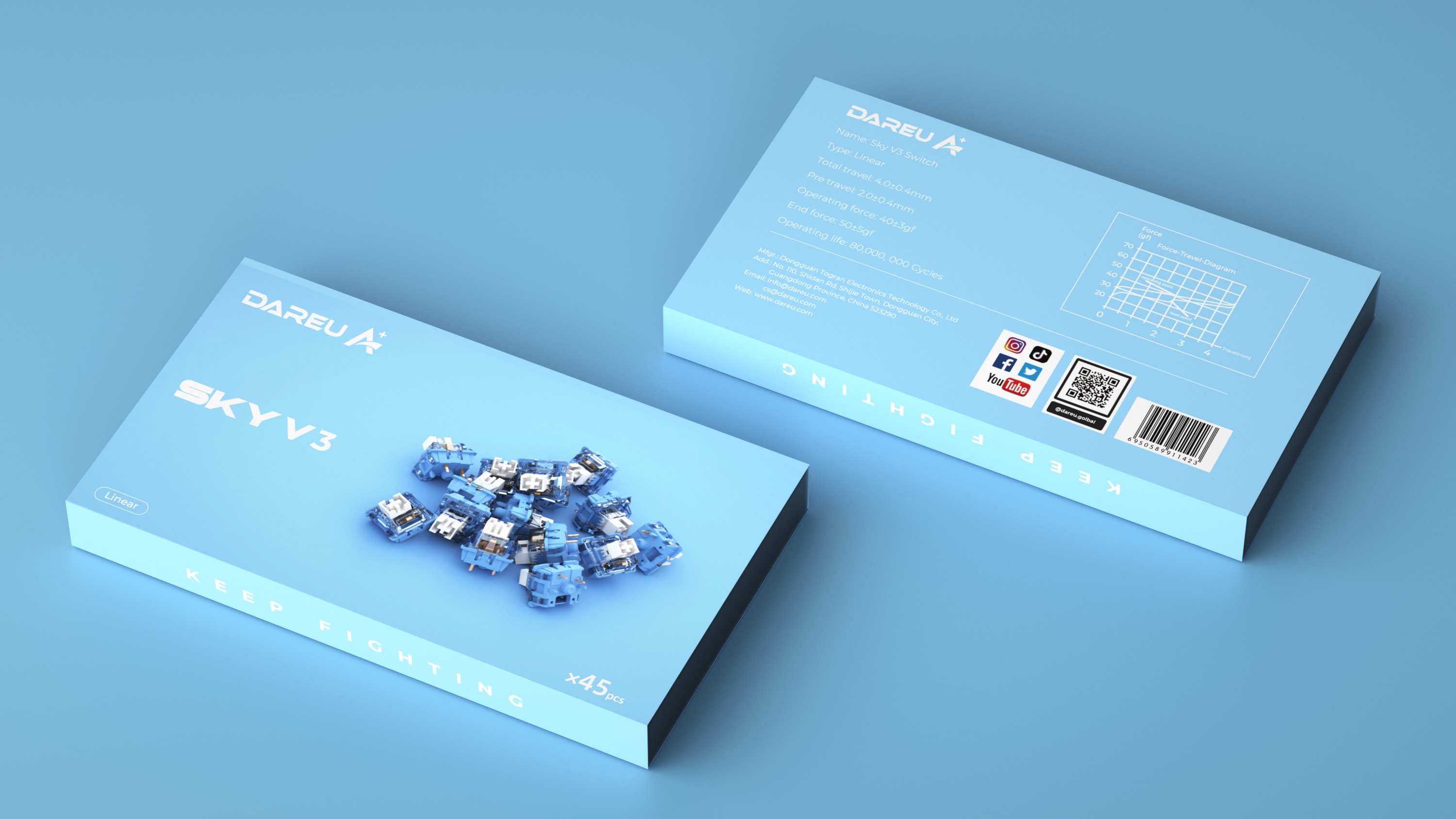 Перемикачі DAREU SKY V3-LINEAR