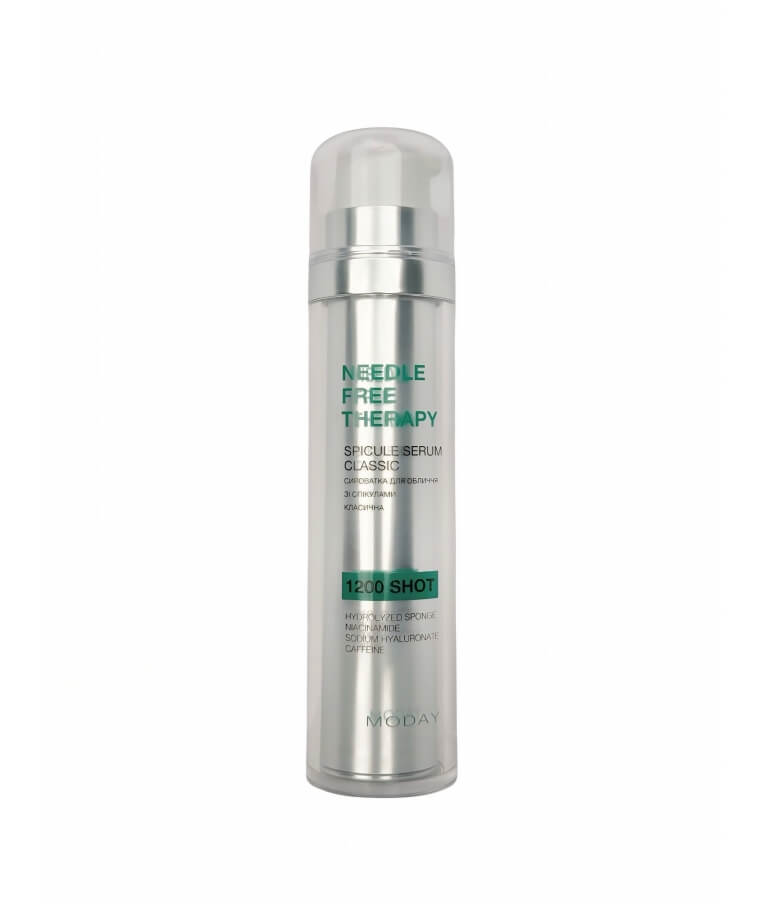 Сироватка для обличчя MODAY Needle-Free Therapy Spicule Serum 1200 SHOT зі спікулами, ніацинамідом, кофеїном та гіалуроновою кислотою 50 мл