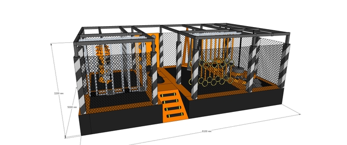 Ніндзя парк 8,1х5х3м