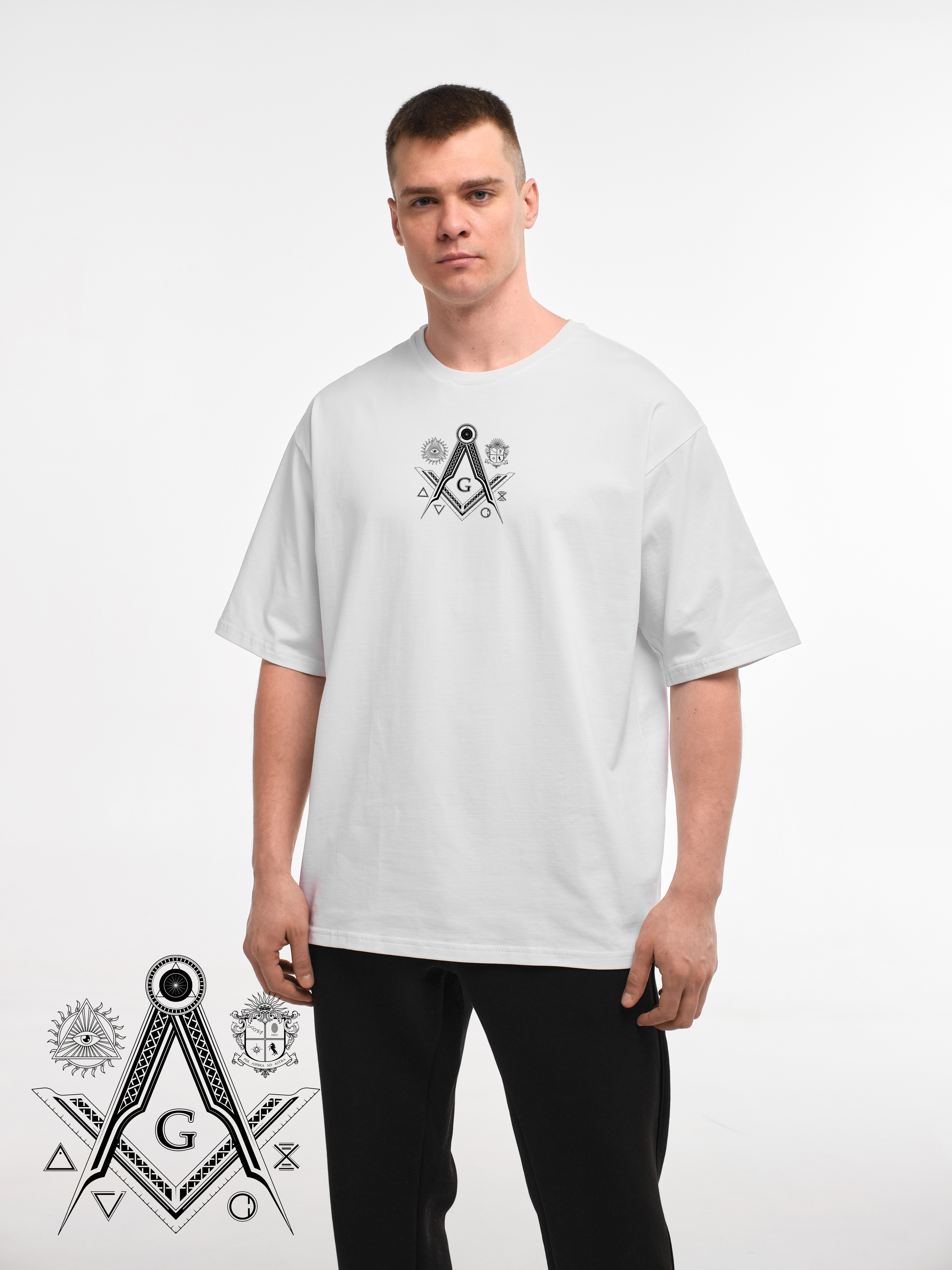 T-SHIRT "FREEMASONRY" | WHITE EMOTION | XT1